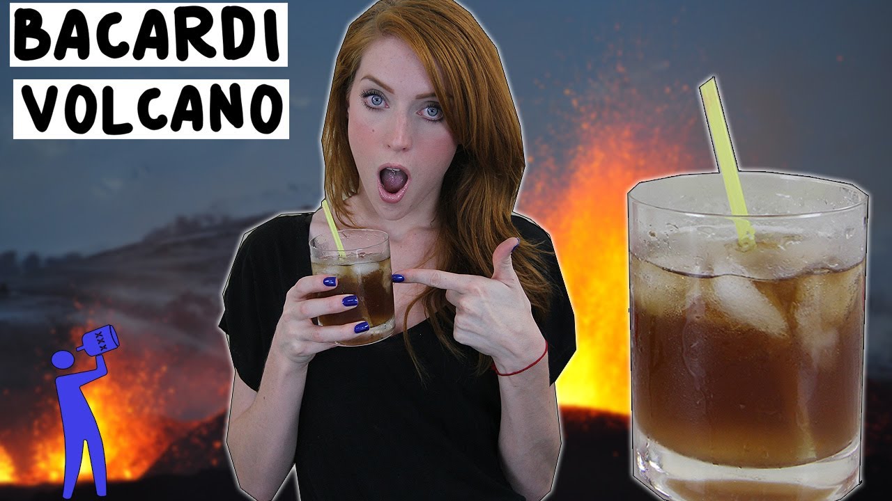 How to make the Bacardi Volcano - Tipsy Bartender - Bartendeo.